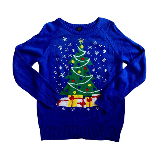 Blue Christmas Tree Sweater