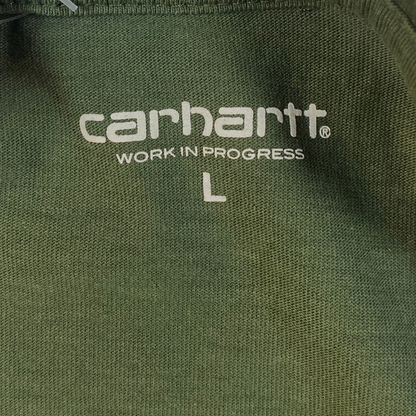 Digg It Thrift & Vintage Carhartt WIP olive green heavyweight t-shirt neck label size large