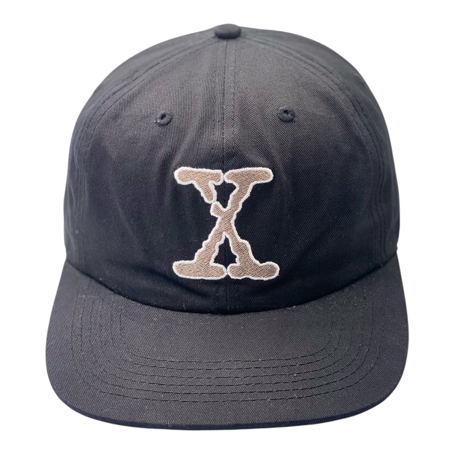 Sci-Fi Fantasy X Embroidery Black Cap
