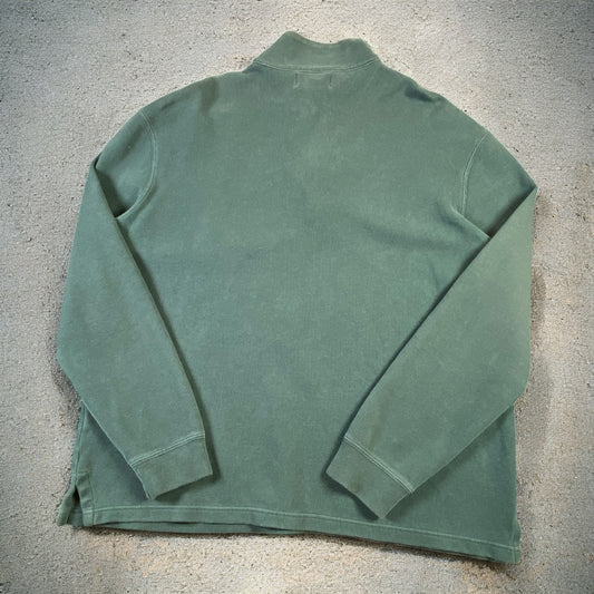 Polo Ralph Lauren Quarter-Zip Long Sleeve Dark Green Sweater