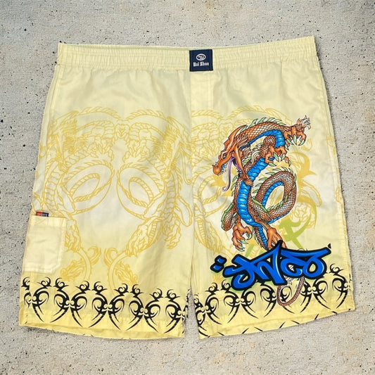 Hai Zhon Dragon Graphic Swimming Shorts