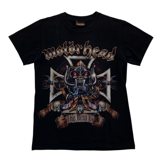 Digg It Thrift & Vintage black Motörhead The Best Of heavy metal band t-shirt with graphic print
