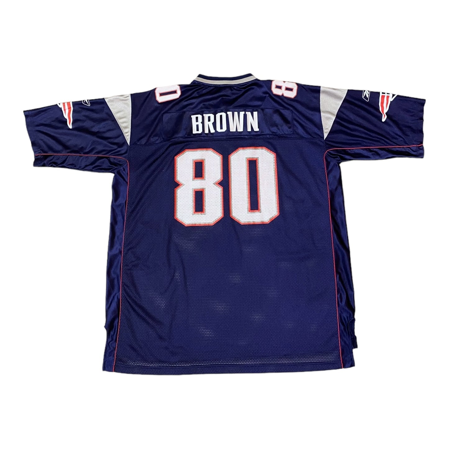 Patriots NFL Brown #80 Jersey