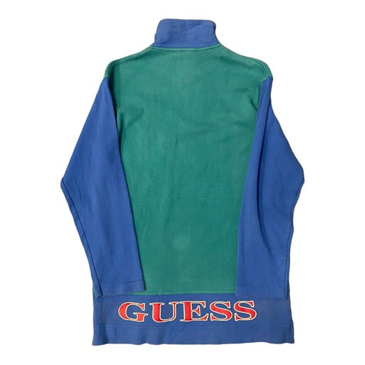 Vintage 90s Guess Quarter Zip Pullover Sweater