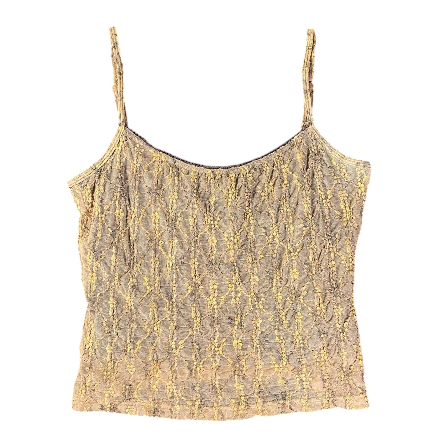 Tightrope Textured Mesh Tan Shirt