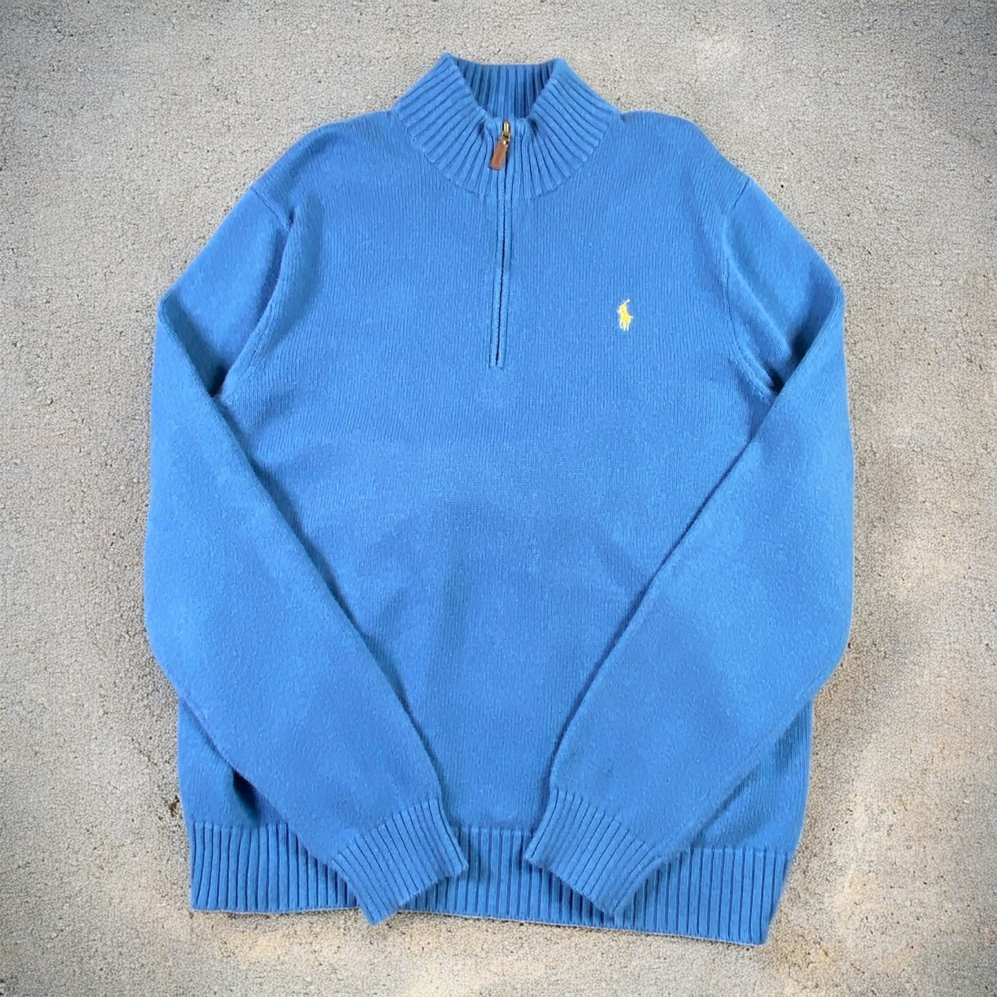 Polo Ralph Lauren Quarter-Zip Long Sleeve Dark Blue Sweater