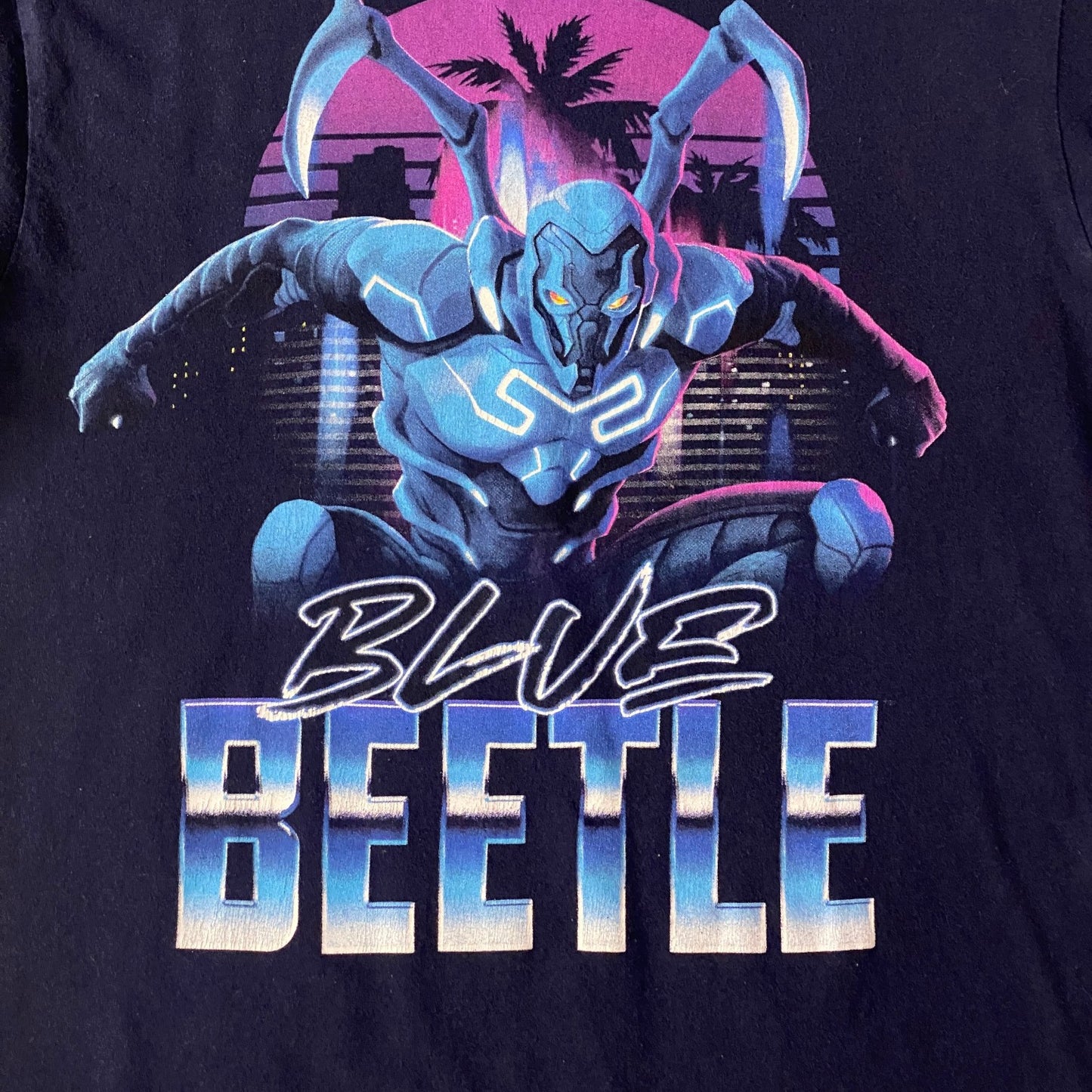 DC Comics Blue Beetle Synthwave T-Shirt