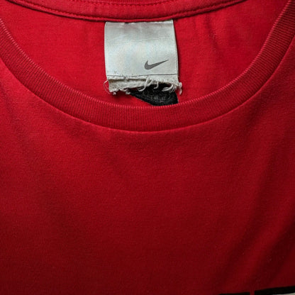 Vintage Nike Block Logo Red Tank Top