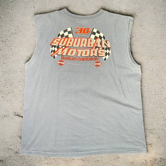 Harley Davidson Thiensville Blue Sleeveless T-shirt