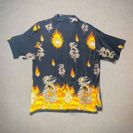 Blue Hawaii Datchler Dragon Black Shirt