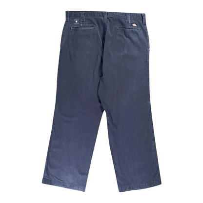Digg It Thrift & Vintage navy Dickies Insect Shield work pants featuring back pockets and a classic straight-leg fit.