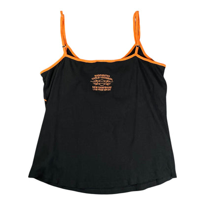 Harley-Davidson Piping Trim Black Tank Top T-shirt