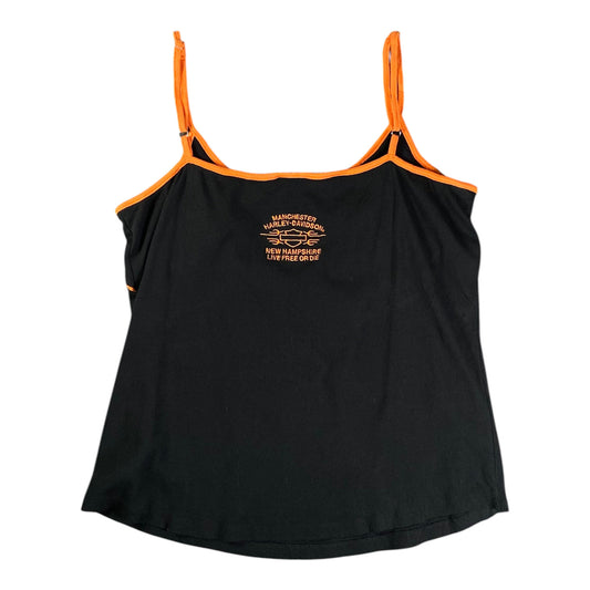 Harley-Davidson Piping Trim Black Tank Top T-shirt