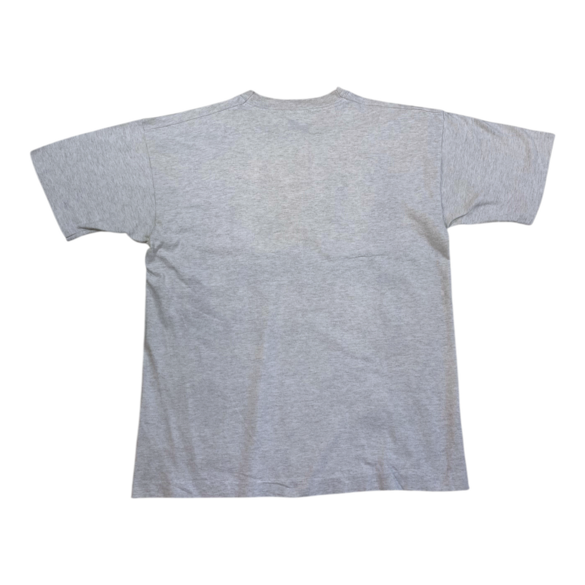 Back view of a vintage grey heather Fruit of the Loom Play to Win football t-shirt from Digg It Thrift & Vintage