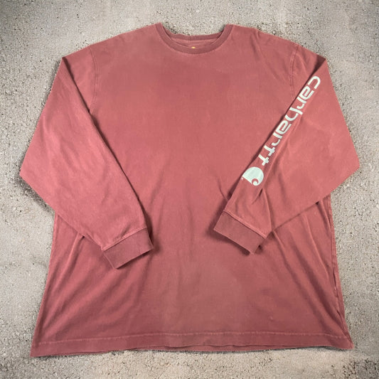 Carhartt Maroon Long Sleeve T-shirt
