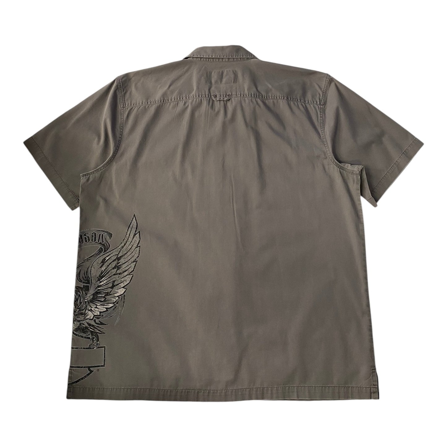 Harley Davidson Button Down Grey Shirt