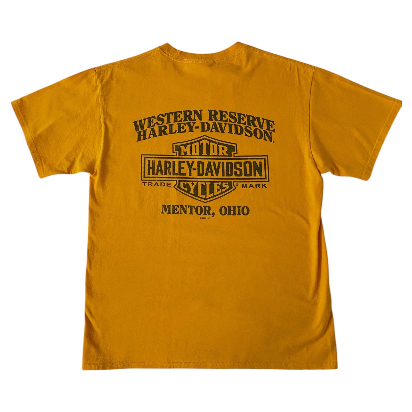 Harley-Davidson Western Reserve Bulldog Yellow T-Shirt