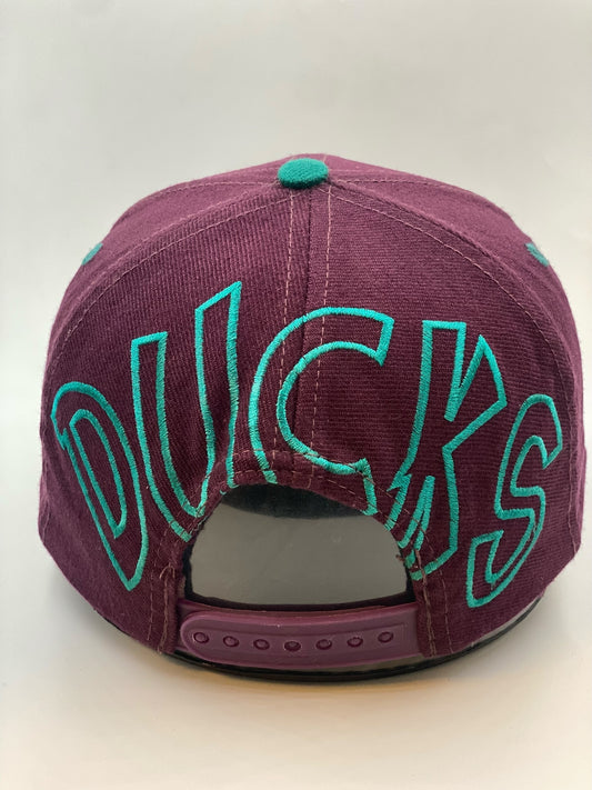 Vintage 90s Anaheim Mighty Ducks Big Logo Snapback Cap