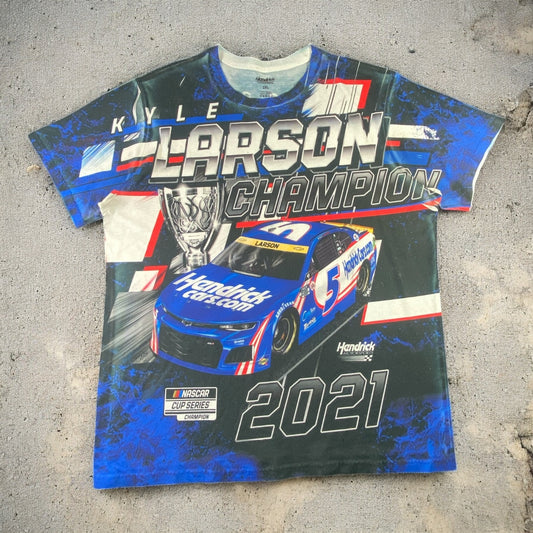 Kyle Larson Hendrick #5 CHAMPION 2021 T-shirt