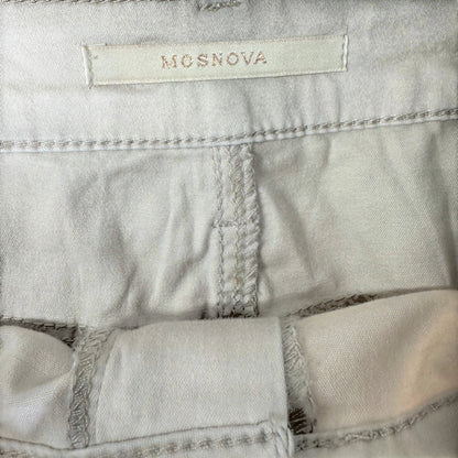 Minova Fashion High Waist Mini Beige Skirt