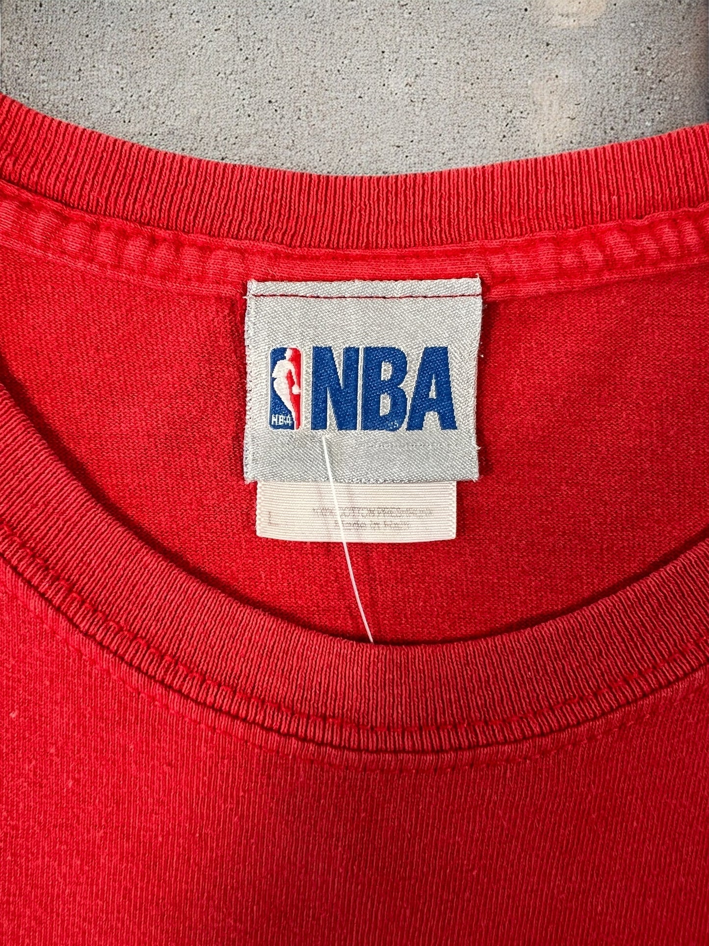 NBA Chicago Bulls Center Logo Red T-shirt