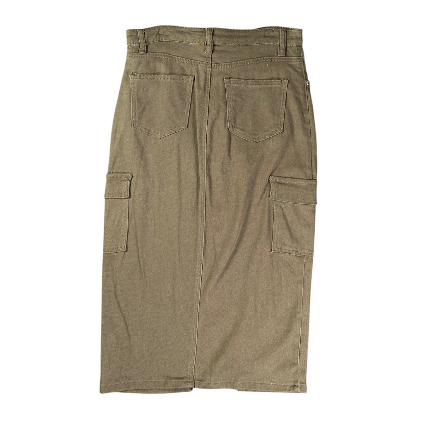LTS Cargo Slit Khaki Skirt