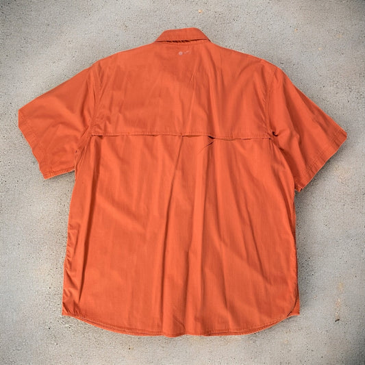 Carhartt Force Button Down Dark Orange Shirt