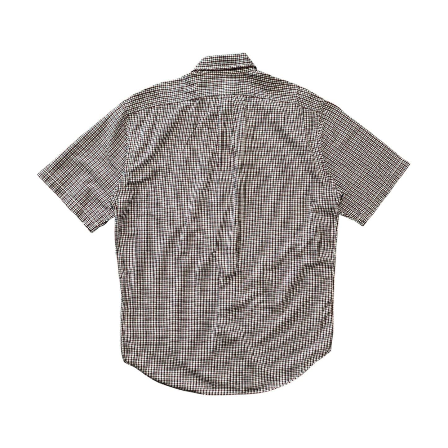 Vntg Ralph Lauren Sport Chequred Button Up