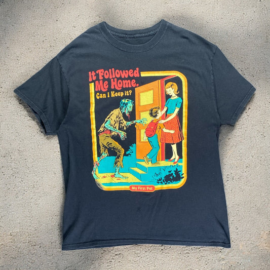 Creepy Co. "It Followed Me Home. Can I Keep It?" Black T-shirt