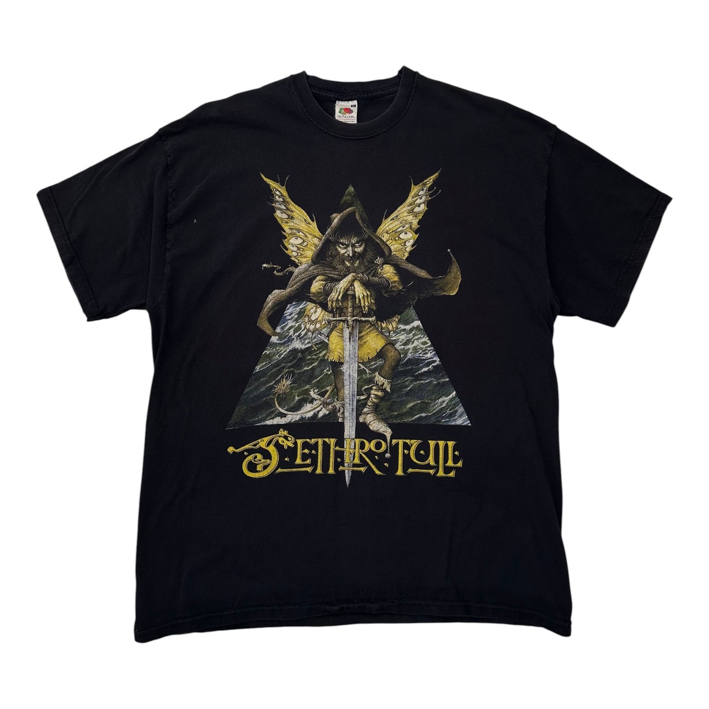 Vintage Jethro Tull European Tour Graphic Black T-shirt