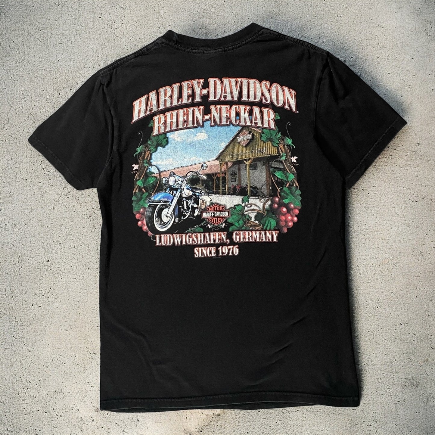 Harley Davidson Rhein Neckar, Germany Black T-shirt