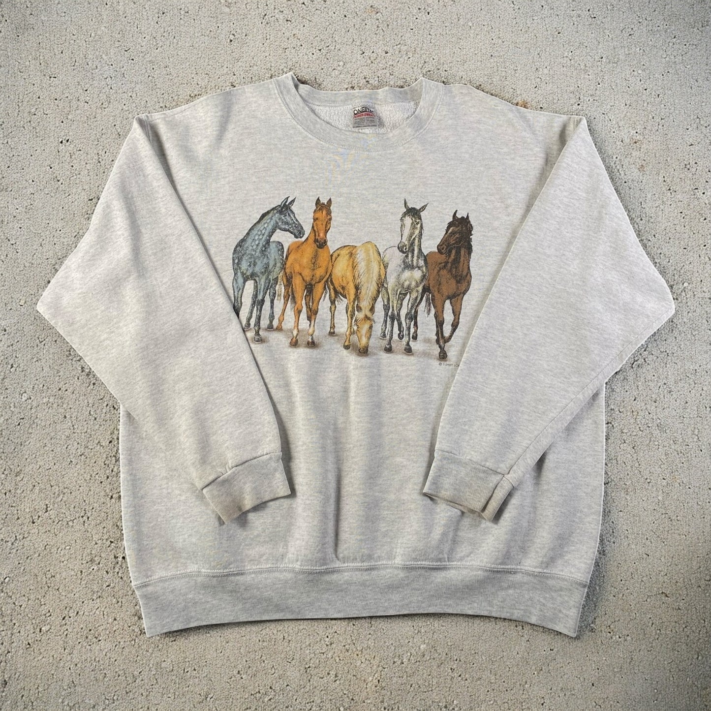 Vintage Cowboy Western Horse Graphic Sweatshirt