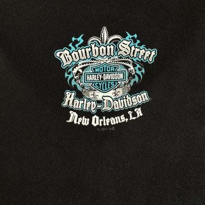 Harley-Davidson Bourbon Street New Orleans Black Tank Top T-shirt