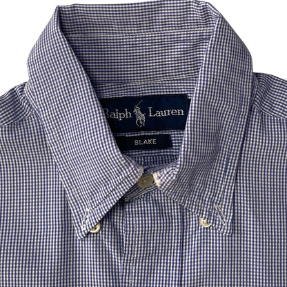 Ralph Lauren Blue & White Striped Blake Button Down Shirt