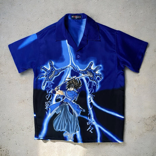 Snow Dragon Graphic Blue Shirt