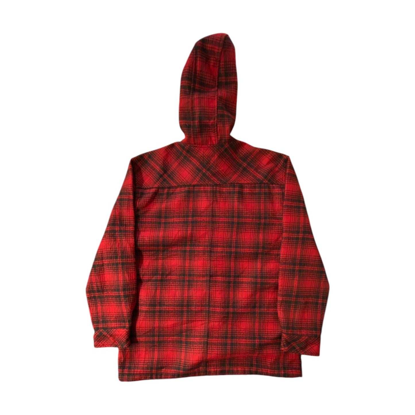 Dickies Red Striped Heavy Hooded Flannel