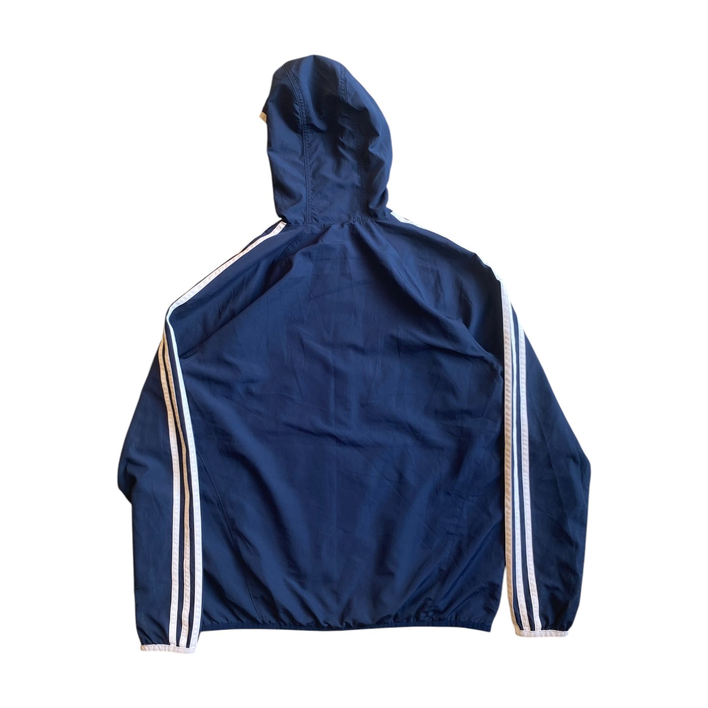 Vintage Adidas Hooded Navy Windbreaker