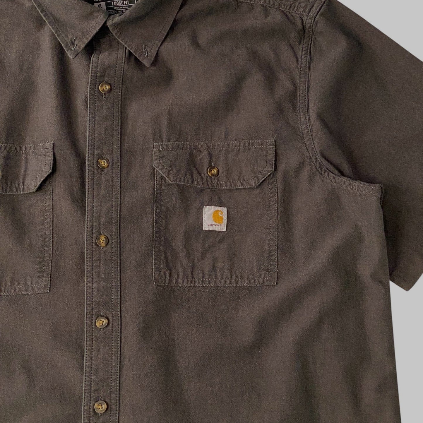 Carhartt Loose Fit Interwest Communications Black Chambray Shirt