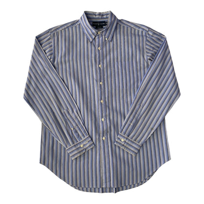 Ralph Lauren Blue & White Striped Classic Fit Shirt