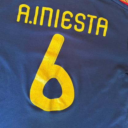 2010 Adidas Spain #6 A.Iniesta Jersey