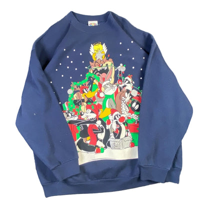 Vintage 90s Looney Tunes Christmas Sweatshirt