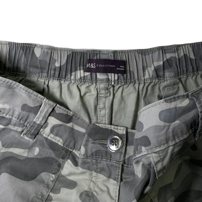 M&S Collection Grey Camo Cargo Shorts
