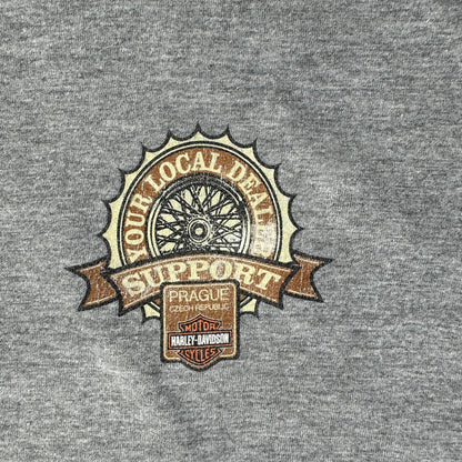BEC Collection Harley-Davidson Support Your Local Dealer Prague Grey T-shirt