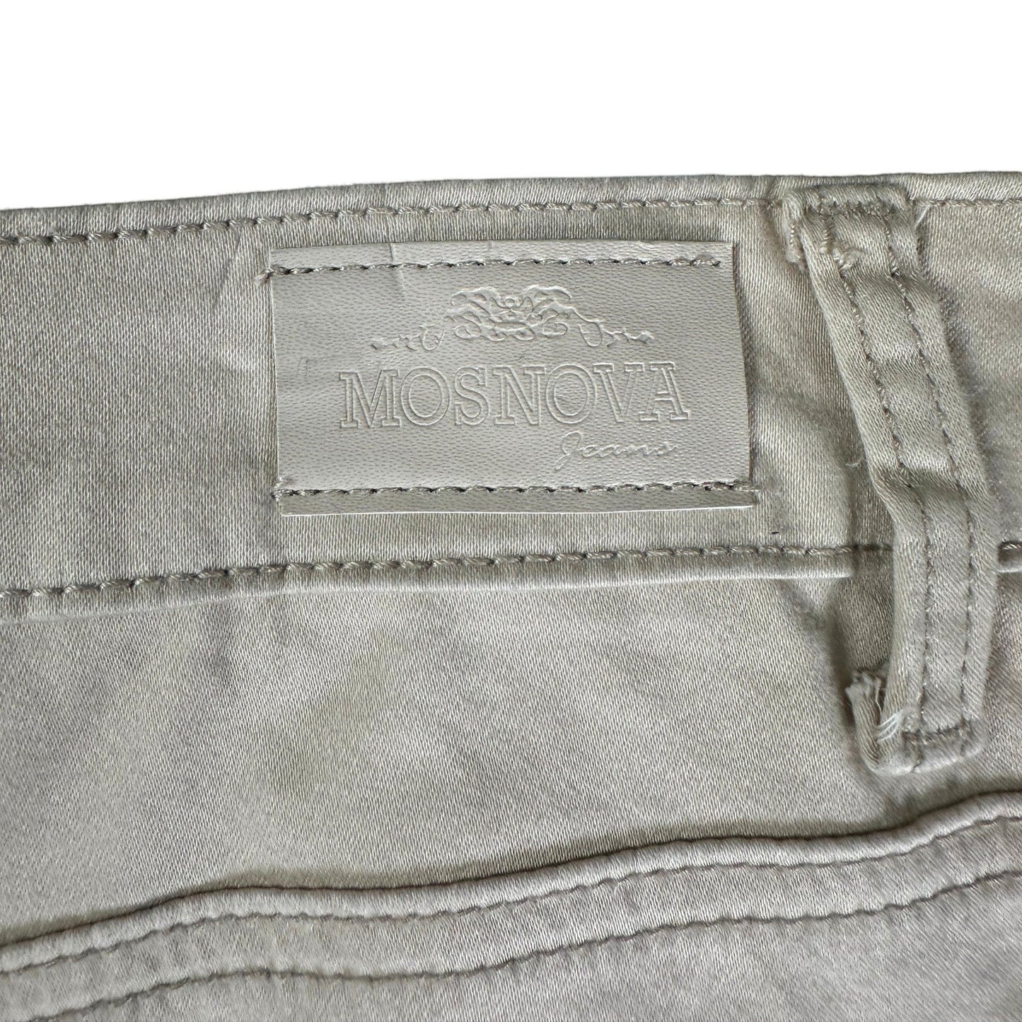 Minova Fashion High Waist Mini Beige Skirt