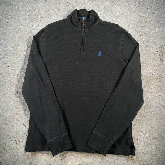 Polo Ralph Lauren Quarter-Zip Fleece Black Sweatshirt