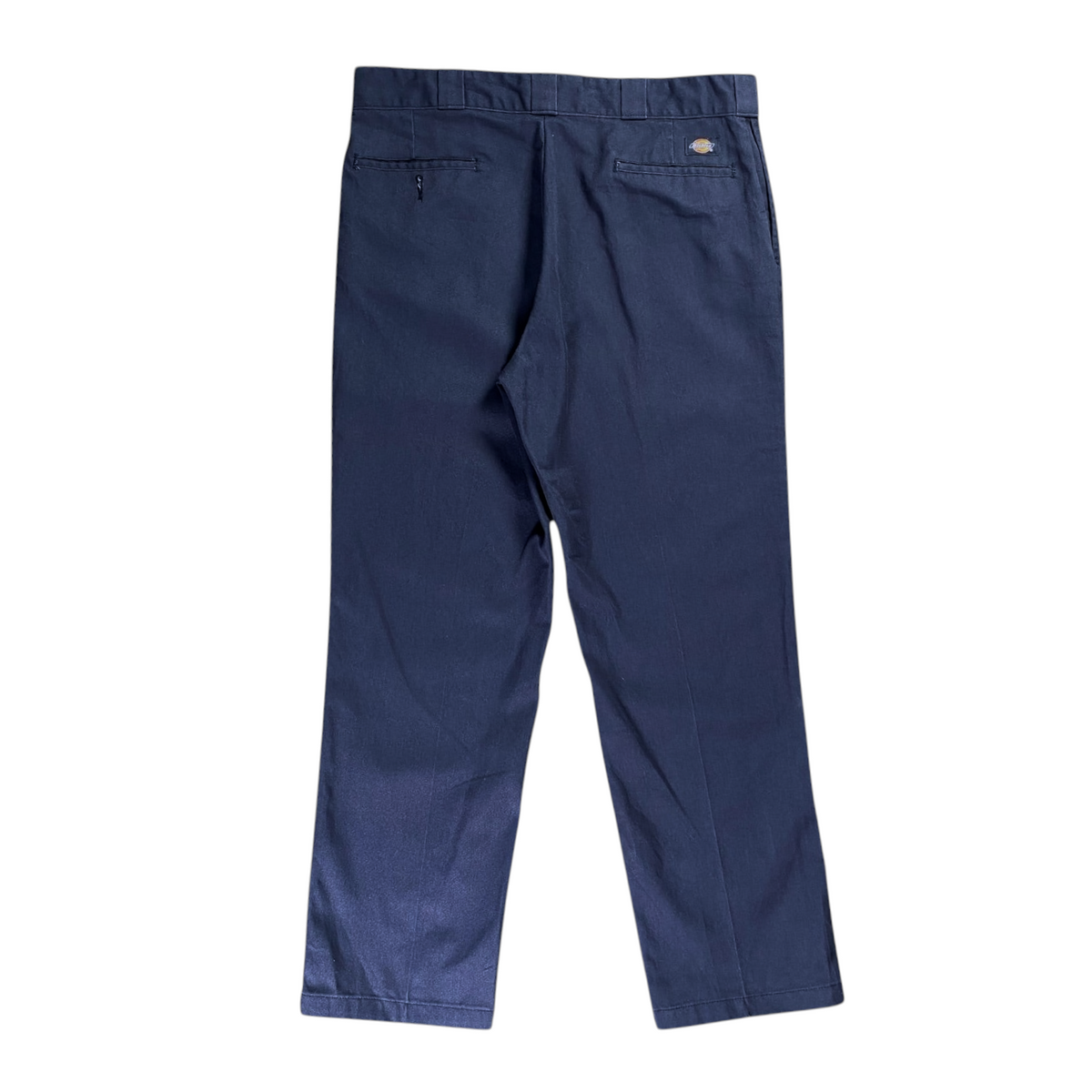 Digg It Thrift & Vintage Dickies 874 original fit navy blue work pants showing the back view with pockets