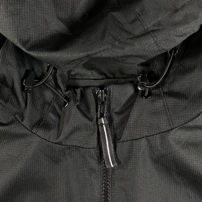 Stüssy World Tour Two-Tone Black Lightweight Windbreaker Jacket