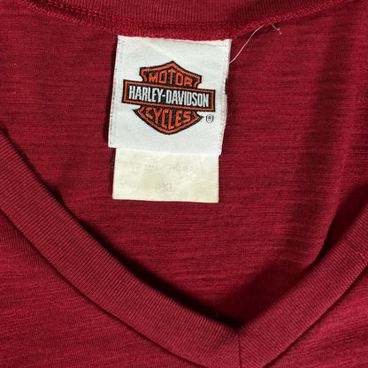 Harley DavidsonGraphic V-Neck Red Shirt