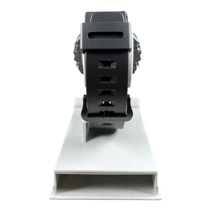 Digg It Thrift & Vintage custom Casio WS-1700H Tactical Sonar watch featuring a black resin strap, rear view