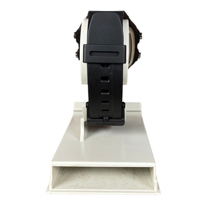 Digg It Thrift & Vintage custom Casio AE-1300WH Stealth Reactor HUD mod watch with black resin strap, rear view